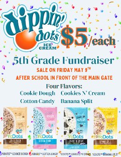 Dippin Dots Fundraiser 5/9